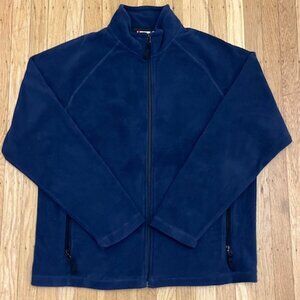 Men's Navy Blue Clique Full-Zip Fleece